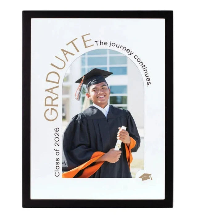 This Malden 4"x6" Graduate Journey Picture Frame provides a special way to celebrate graduation and preserve a meaningful memory.