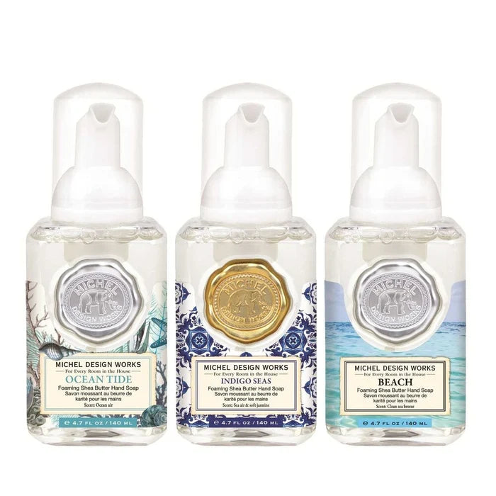 This mini hand soap set adds a lovely touch to kitchens, bathrooms, and powder rooms.