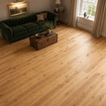 Natural Oak UV Oiled 150mm engineered wood flooring in a living room setting.
