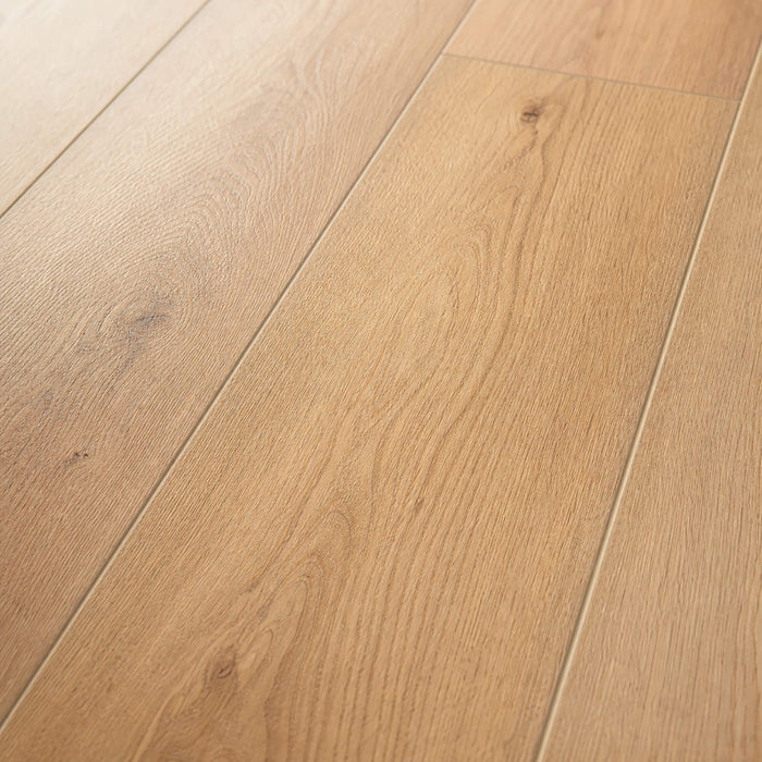 Close-up of Natural Oak Rigid LVT flooring with visible grain and texture