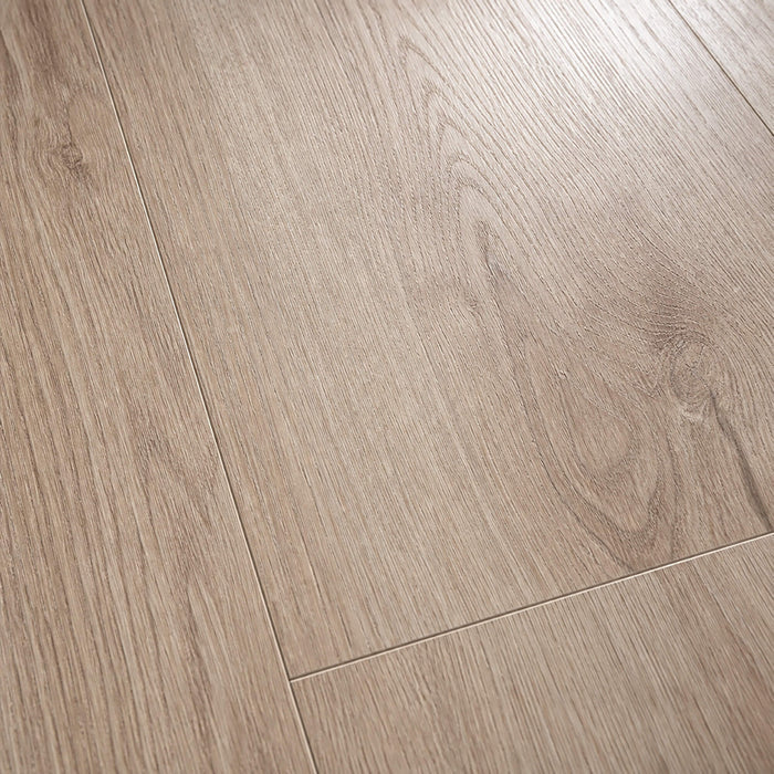 Close-up of the grain and texture of Natural Sterling Oak laminate flooring.