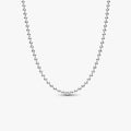 Pandora Ball Chain Necklace in sterling silver displayed on a white background.