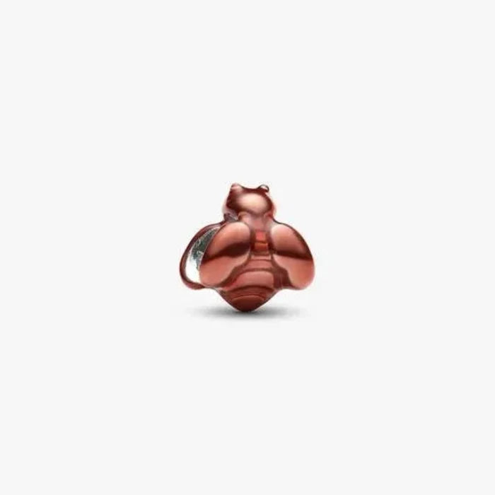Orange Bee Mini Charm featuring a cute orange bee design