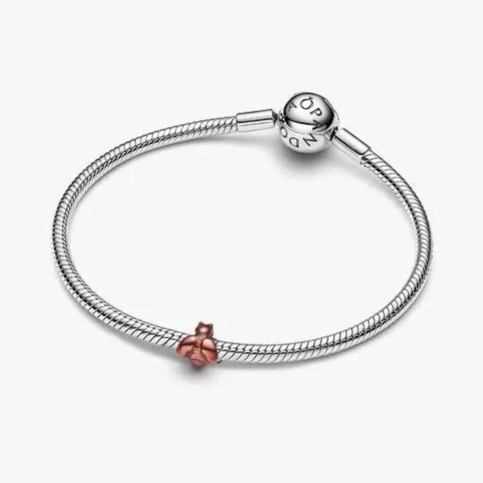 Orange Bee Mini Charm featuring a cute orange bee design