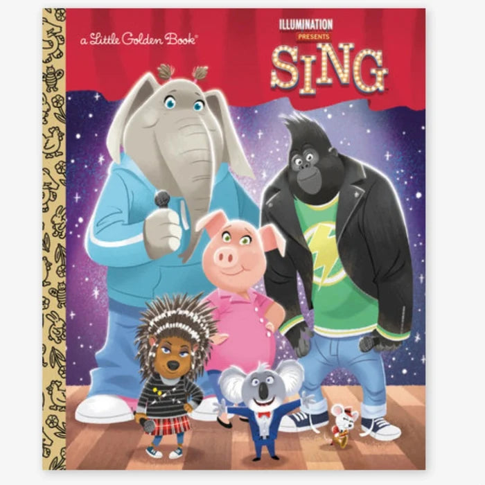 Golden Book based on Illumination’s hit movie,&nbsp;Sing.&nbsp;The beautifully-illustrated storybook retelling is perfect for boys and girls