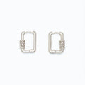 These earrings offer a contemporary take on a classic silhouette.
