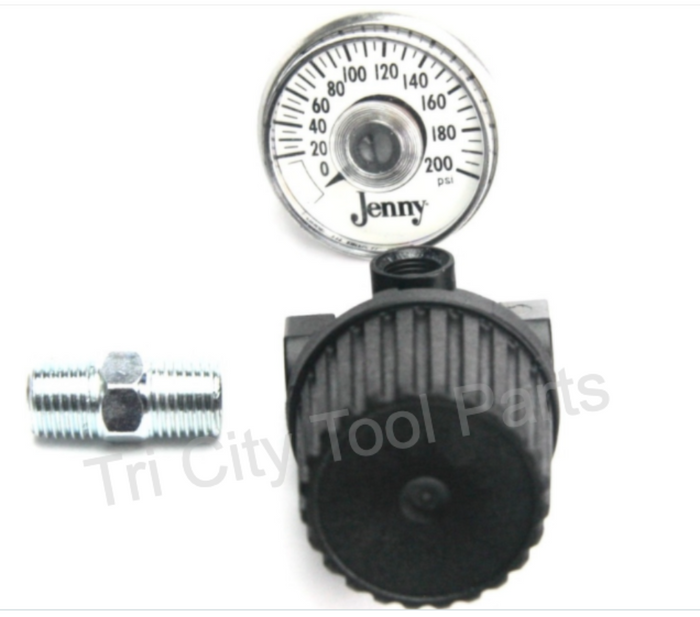 R14K Emglo Air Compressor Regulator 1/4" Kit  W/ Gauge