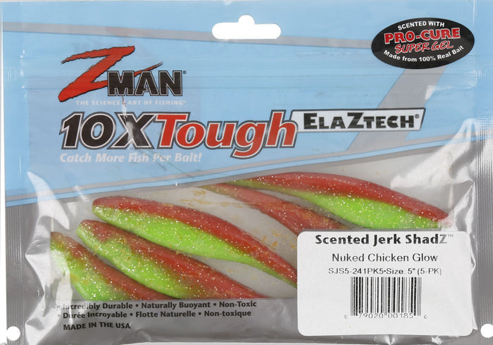 Scented Jerk Shadz Soft Bait - 5 in.