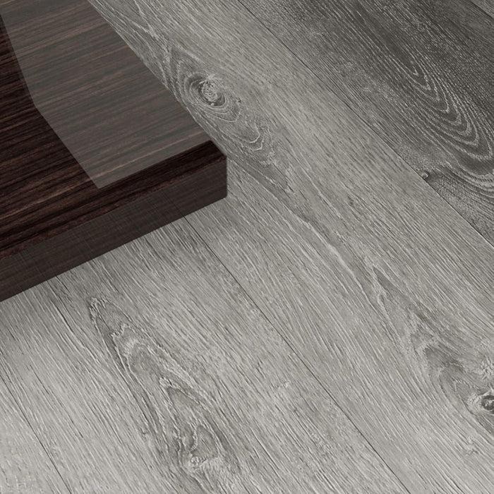 Close-up of Silver Grey Oak Prestige Laminate Flooring