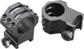 Six Hole Skeleton Scope Rings - Extra Extra High - Matte - 1 in.
