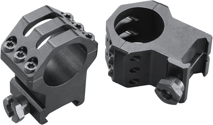 Six Hole Skeleton Scope Rings - Extra Extra High - Matte - 1 in.