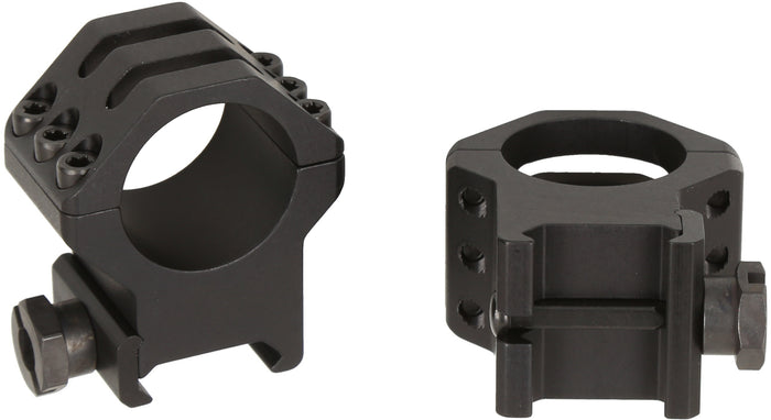 Six Hole Skeleton Scope Rings - Extra High - Matte - 1 in.