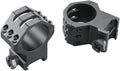 Six Hole Skeleton Scope Rings - Extra High - Matte - 30 mm