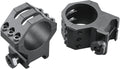 Six Hole Skeleton Scope Rings - High - Matte - 30 mm