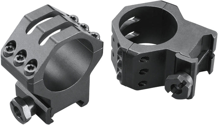 Six Hole Skeleton Scope Rings - High - Matte - 30 mm