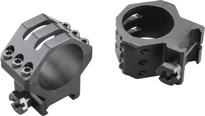 Six Hole Skeleton Scope Rings - Medium - Matte - 30 mm