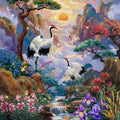 This Springbok Crane Creek 1000 Piece Jigsaw Puzzels captures a serene waterway scene with rich natural colors and stunning detail.