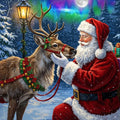 This Springbok Santa's Favorite Reindeer 500 Piece Jigsaw Puzzles features a charming holiday scene bursting with color and cheer.