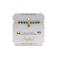 Elegant gold bracelet adorned with turquoise beads and a charming gold leaf pendant, perfect for any occasion.