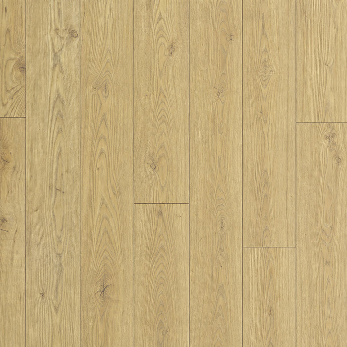 Elevated view of Tawny Chestnut laminate flooring.