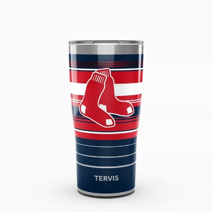 Customizable tumbler showcasing the Boston Red Sox emblem, designed for baseball fans.