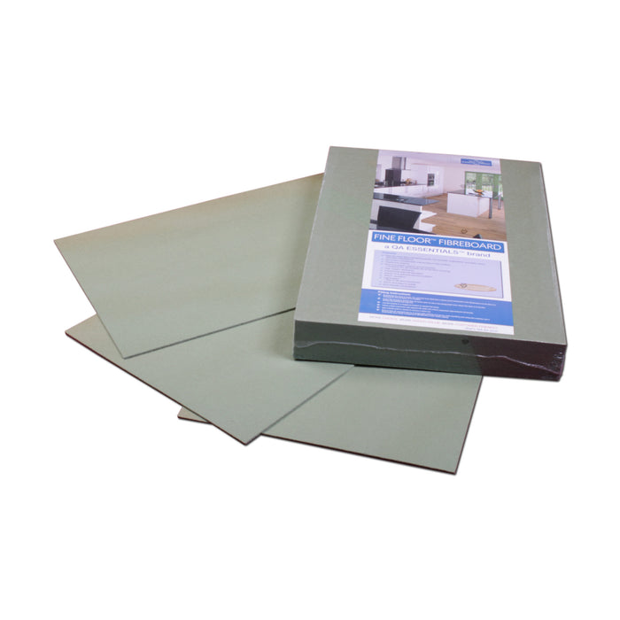 Box of Thermofloor Fine Floor Fireboard Underlay with packaging on a white background