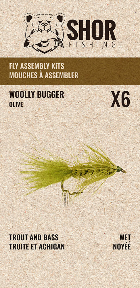 Trout and Bass Fly Assembly Kits - 6/PK