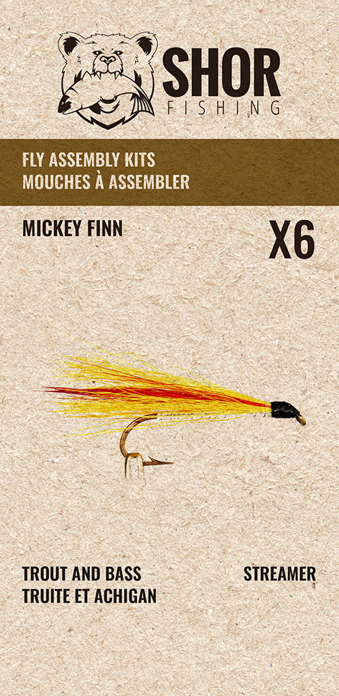 Trout and Bass Fly Assembly Kits - 6/PK