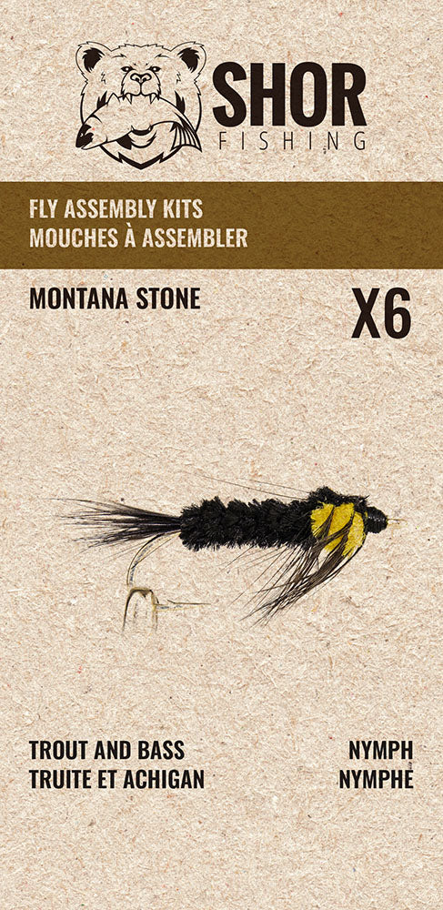 Trout and Bass Fly Assembly Kits - 6/PK