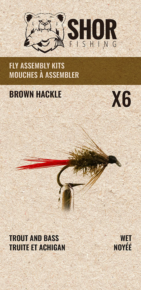 Trout and Bass Fly Assembly Kits - 6/PK