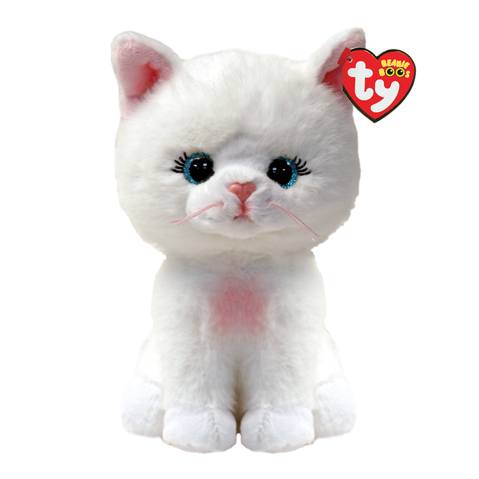 Ty : Beanie Boos - Amelia - White Cat Plush at Annie's Hallmark
