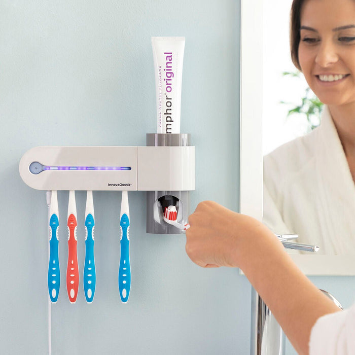 UV Toothbrush Steriliser with Stand and Toothpaste Dispenser Smiluv InnovaGoods - BYAG.Home and cooking, BathInnovaGoodsBYAG.V01031988435527817367V16H8E26948D2B065F3D9F880A2FBD45964AR5276096P3