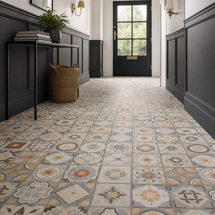 Victorianna Rigid LVT Floor Tiles in a hallway setting.
