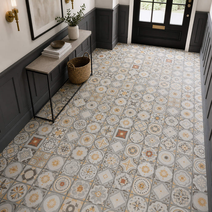 Victorianna Rigid LVT Floor Tiles in a home hallway setting.