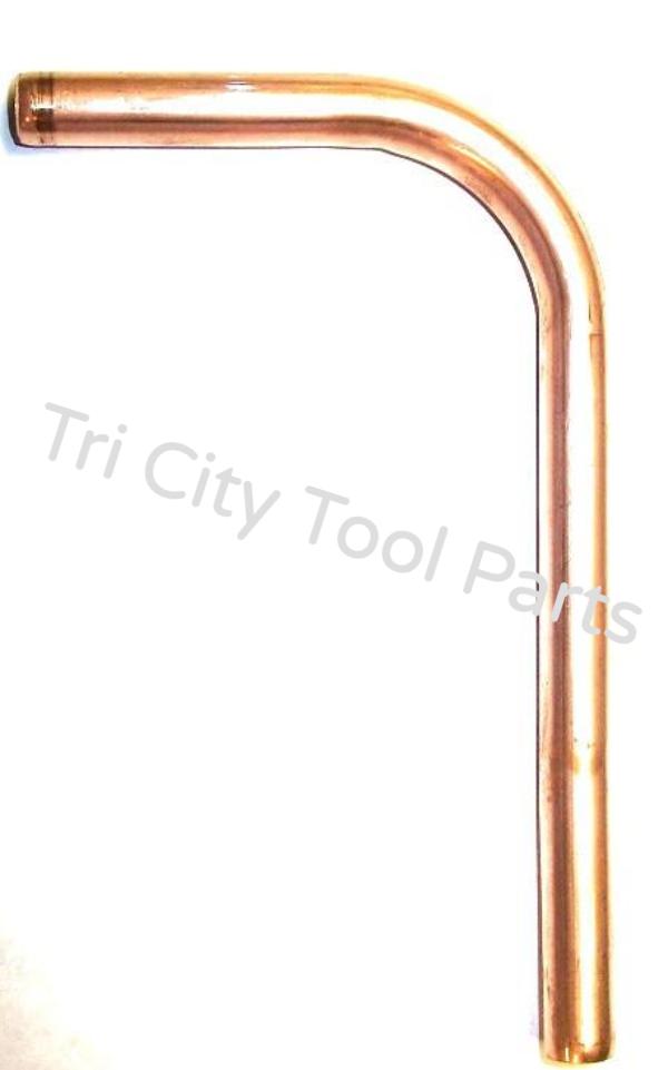 VT001901AP AP Campbell Hausfeld Compressor Exhaust Tube 1/2" Head to Check Valve