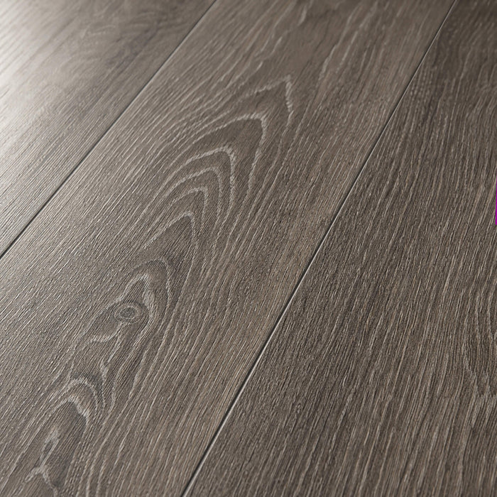 Close-up of Weathered Oak Rigid LVT flooring planks.