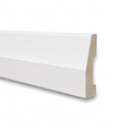 White PS Plastic Bevelled Architrave on a white background.