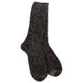 Dark gray textured sock on a white background